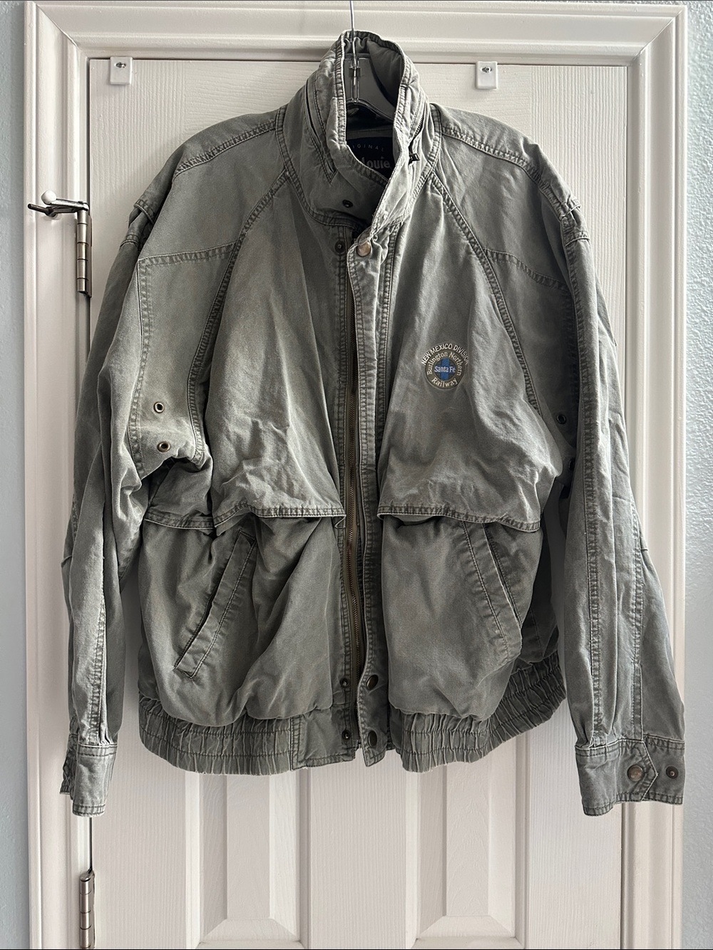 Vintage-Inspired Men's Military Field Bomber Jacket in Olive XL Gorpcore Safari